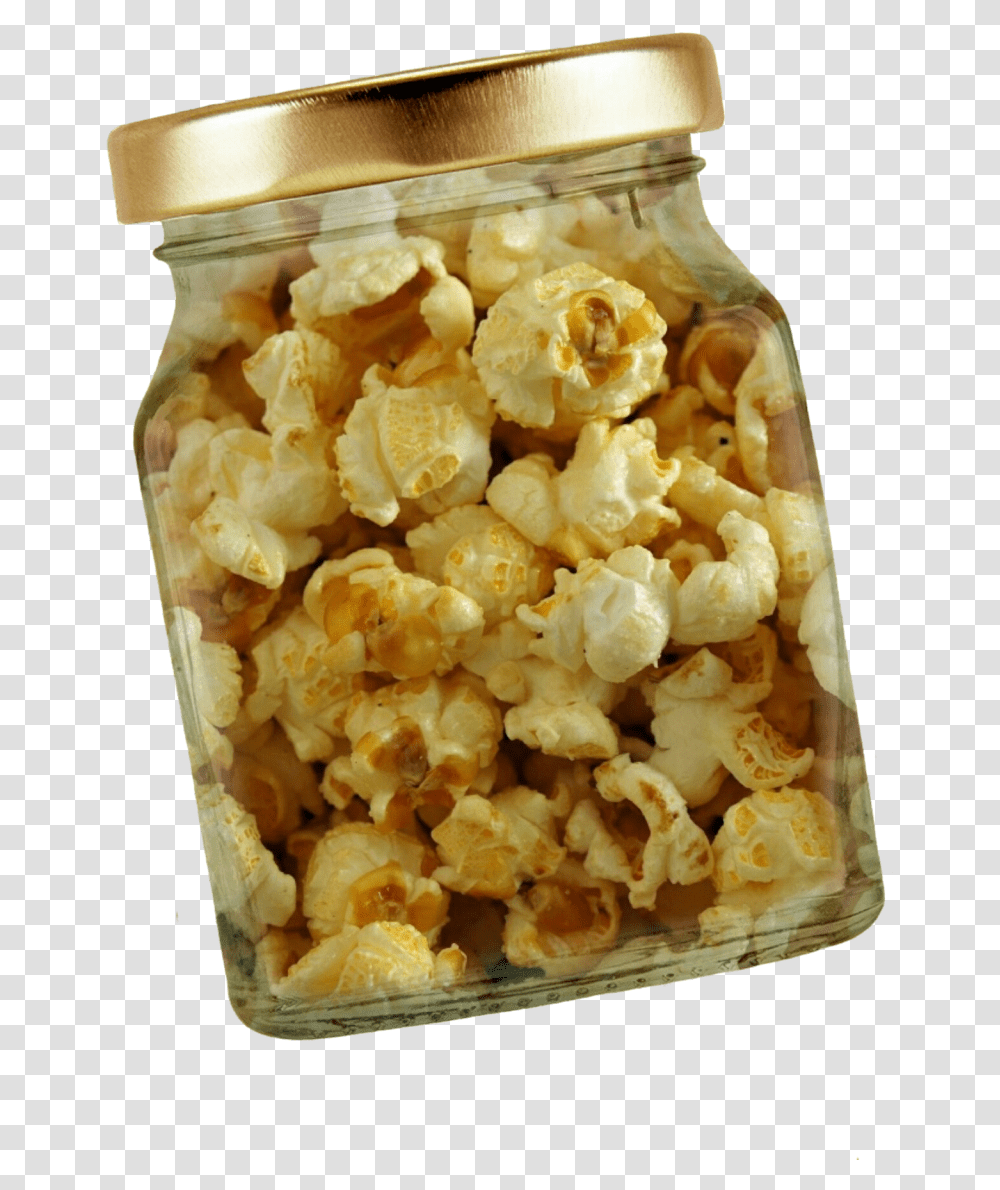 Popcorn In Jar Image Popcorn, Food, Snack, Ice Cream, Dessert Transparent Png