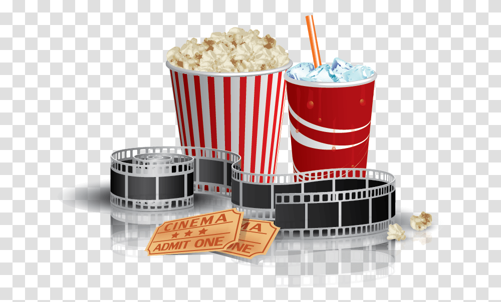Popcorn Movie, Food, Soda, Beverage, Drink Transparent Png