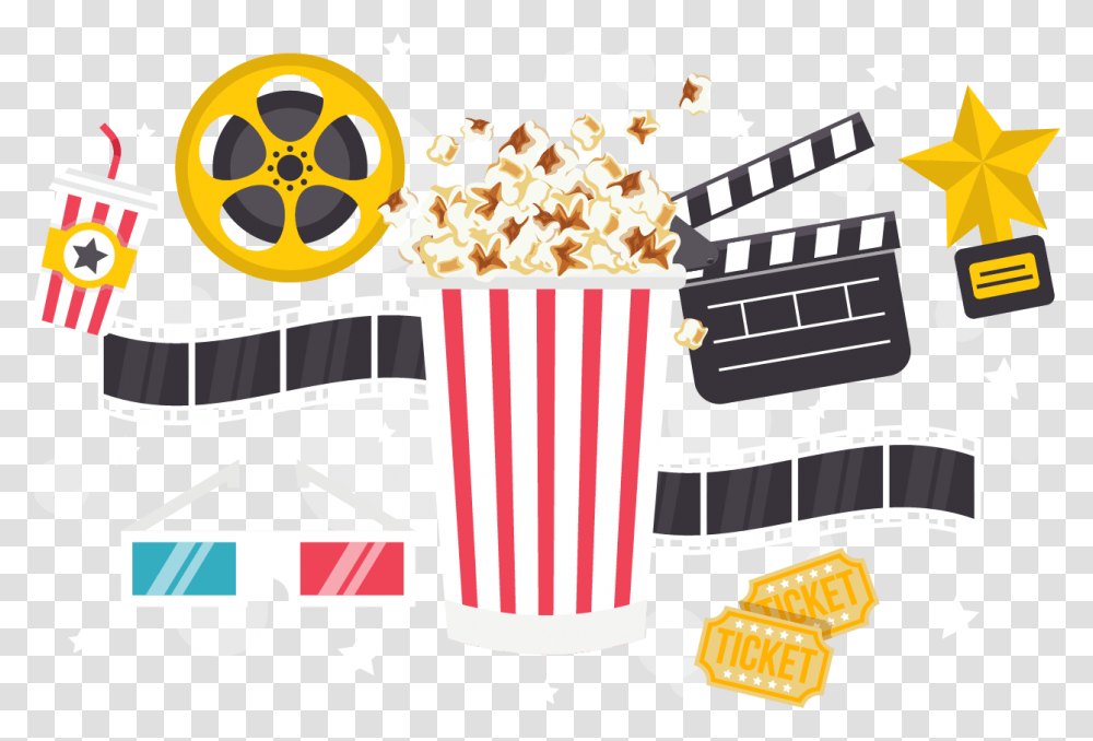 Popcorn Time Cinema Download Movie Popcorn Vector, Food, Snack Transparent Png