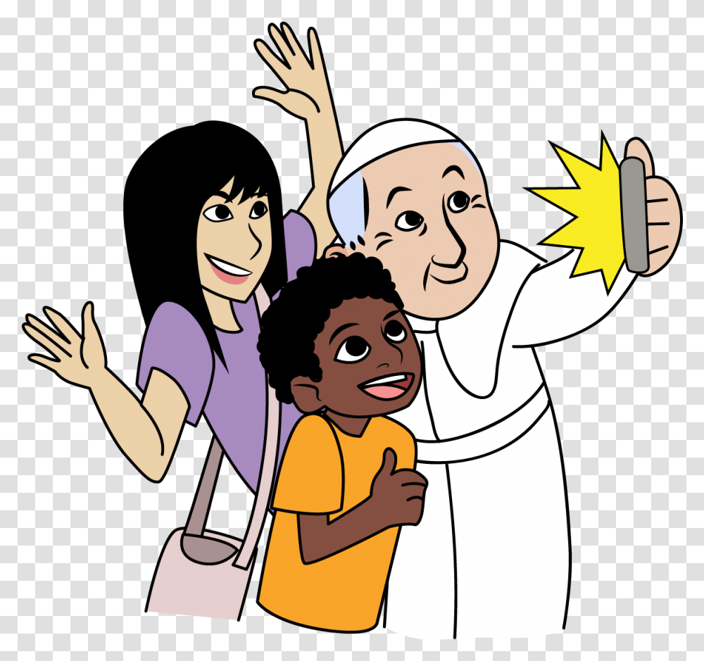 Pope Francis Clip Art Download Pope Francis Emoji, Person, Human, People, Family Transparent Png