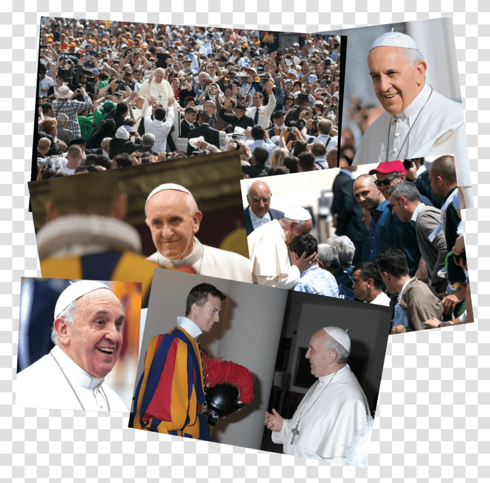 Pope Francis Montage Official, Person, Human, Priest, People Transparent Png