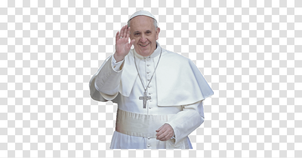 Pope Francis Standing Pope, Person, Human, Priest, Bishop Transparent Png