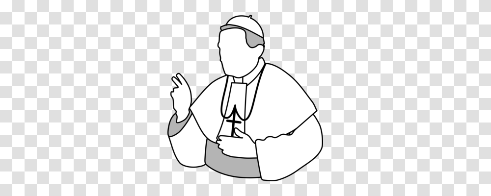 Pope Francis The Joy Of The Gospel Laudato Si Priest Free, Person, Human, Kneeling, Snowman Transparent Png