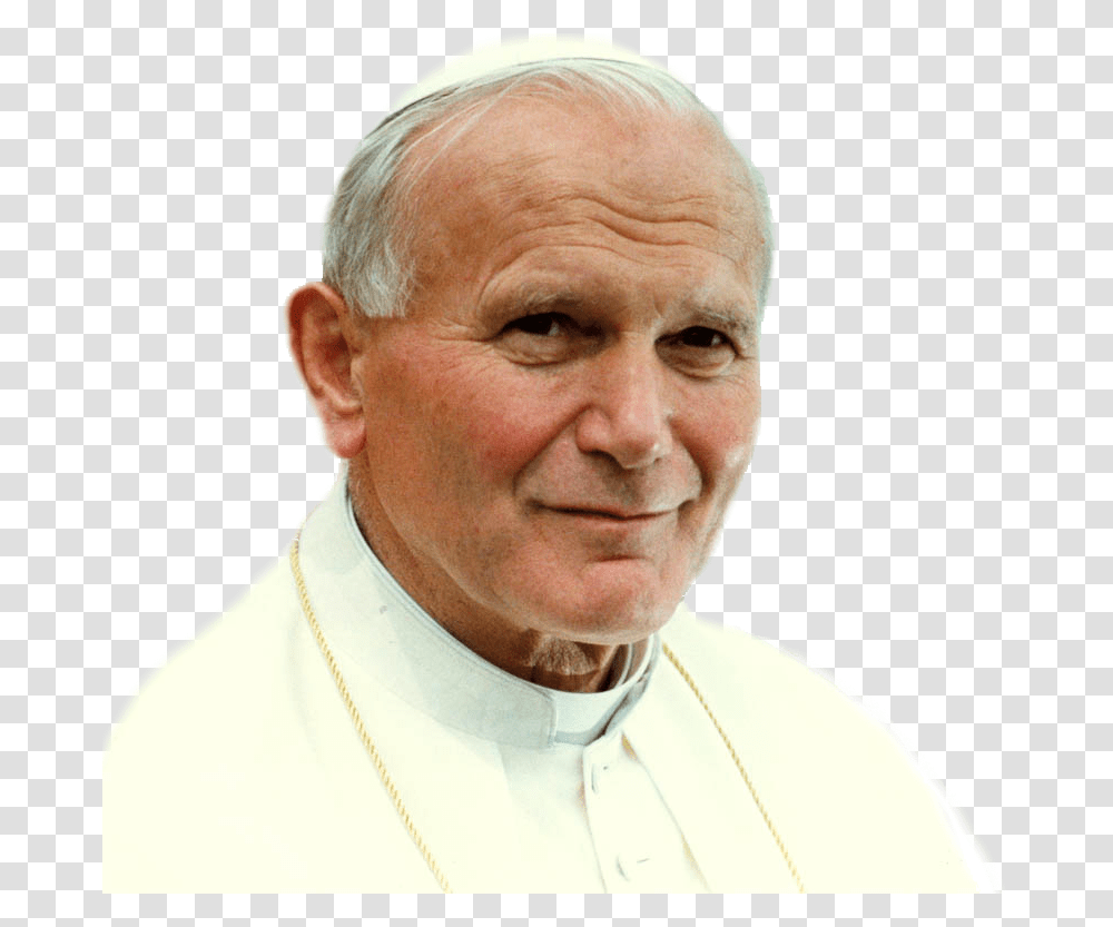 Pope John Paul Ii, Person, Human, Priest, Face Transparent Png