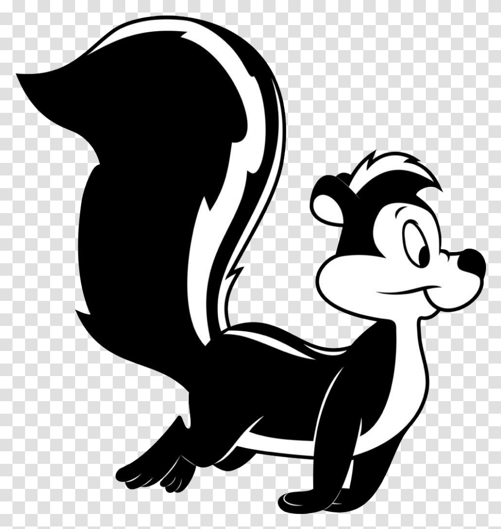 Pope Le Pew Photo, Stencil, Animal, Mammal, Wildlife Transparent Png