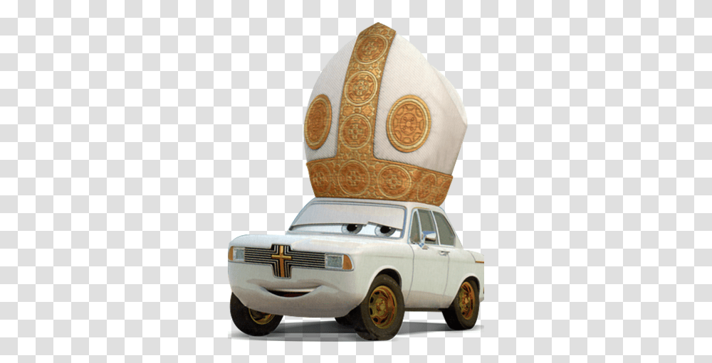 Pope Pinion Iv Pixar Cars Wiki Fandom Cars 2 Pope Car, Vehicle, Transportation, Tire, Clothing Transparent Png