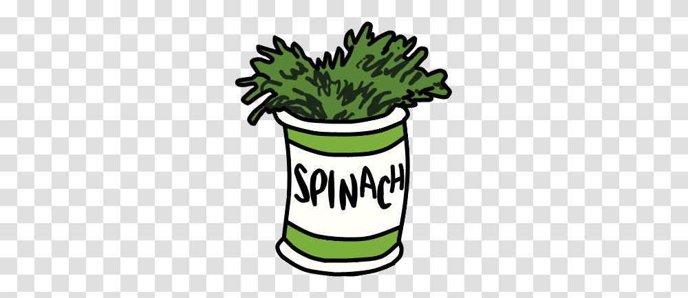 Popeye Spinach Clipart Clipartxtras, Tin, Can, Plant, Stencil Transparent Png