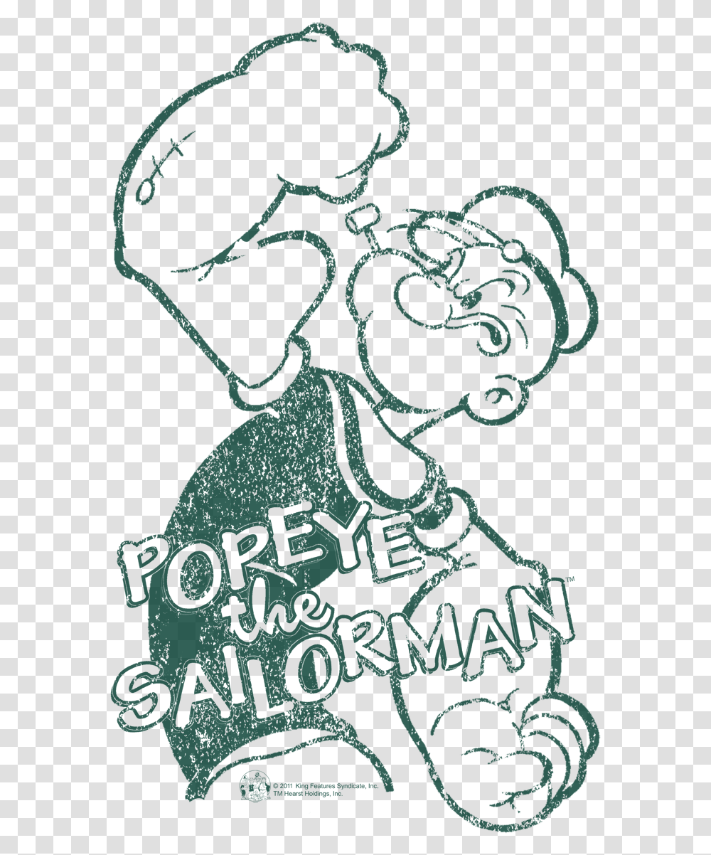 Popeye Spinach Strong Women's T Shirt Doodle, Poster, Advertisement Transparent Png