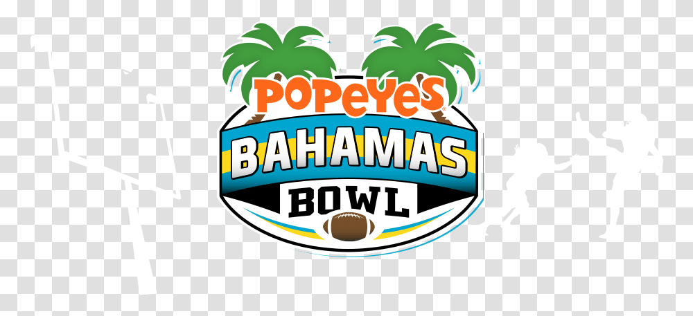 Popeyes Bahamas Bowl Game Logo Clip Art, Label, Text, Person, Food Transparent Png