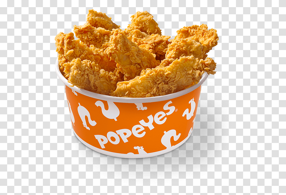 Popeyes Chicken Bucket Popeyes, Fried Chicken, Food, Nuggets, Ice Cream Transparent Png