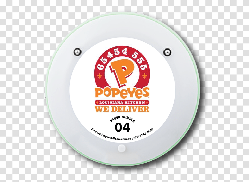 Popeyes Louisiana Kitchen, Frisbee, Toy, Logo Transparent Png