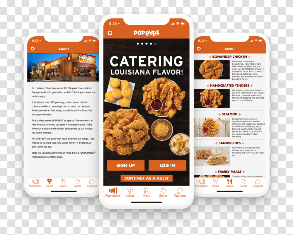 Popeyes Mobile App, Fried Chicken, Food, Poster Transparent Png