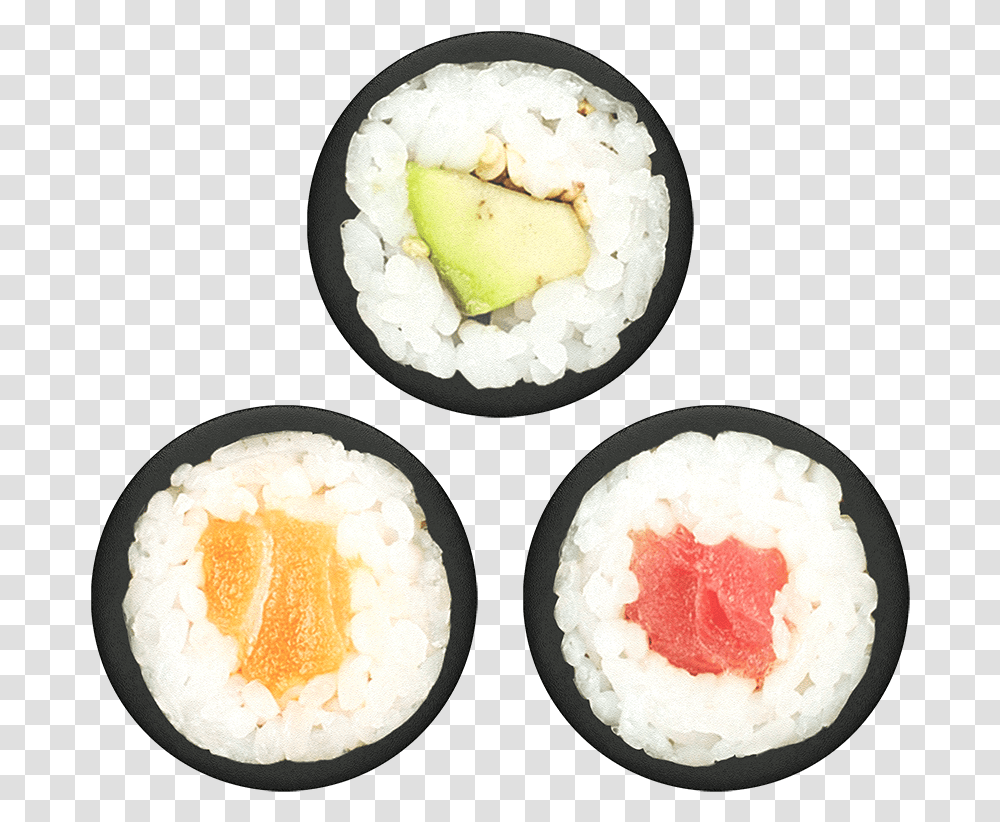 Popminis On A Roll Popsockets Sushi Roll Top View, Egg, Food Transparent Png