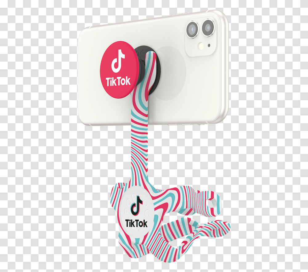 Popmount 2 Flex Tiktok Pink And Teal Iphone, Text, Alphabet, Blow Dryer, People Transparent Png