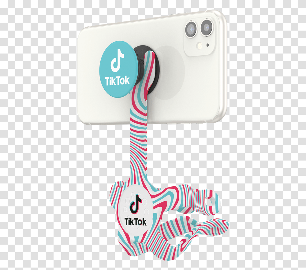Popmount 2 Flex Tiktok Pink And Teal Swirl Smartphone, Text, Blow Dryer, Appliance, Hair Drier Transparent Png