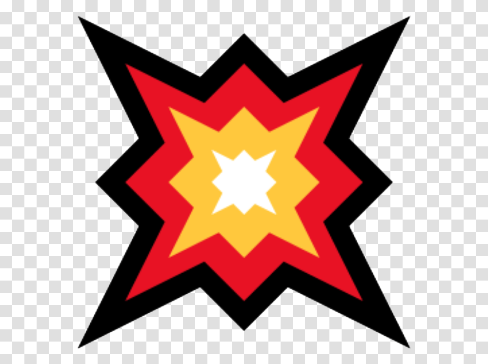 Popnomics Icon Full Color Collision Symbol, Star Symbol, Rug Transparent Png