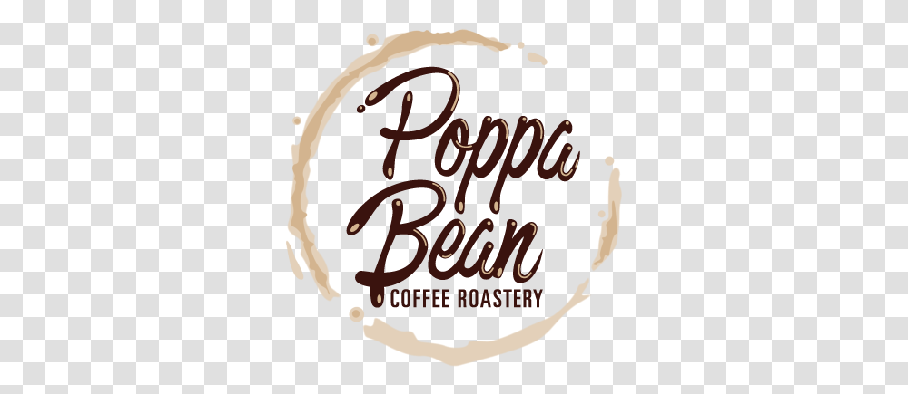 Poppa Bean Coffee Company, Calligraphy, Handwriting, Label Transparent Png