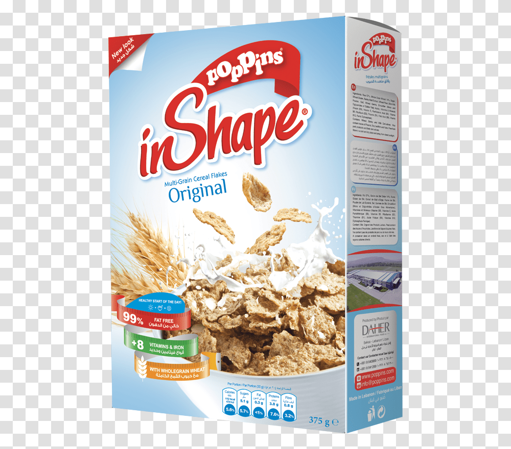 Poppins Corn Flakes In Shape, Advertisement, Flyer, Poster, Paper Transparent Png