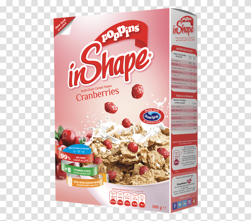 Poppins In Shape Cereal, Oatmeal, Breakfast, Food, Menu Transparent Png