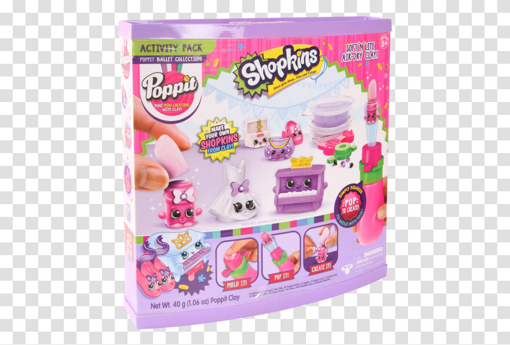 Poppit Shopkins Activity Pack, Toy, Rubber Eraser, Gum, Peeps Transparent Png