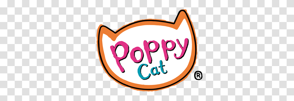 Poppy Cat Logo, Label, Sticker, Icing Transparent Png