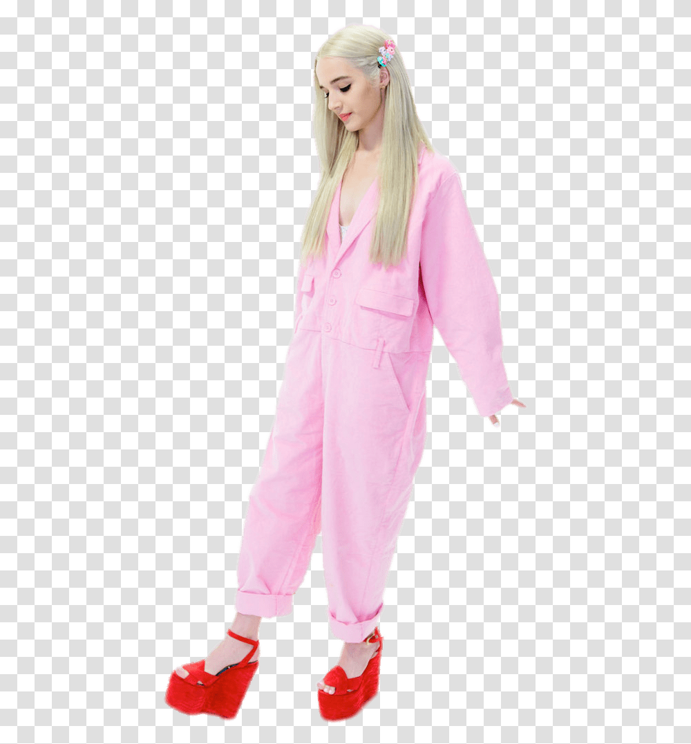 Poppy Pink Onesie Adored Poppy, Sleeve, Long Sleeve, Pants Transparent Png