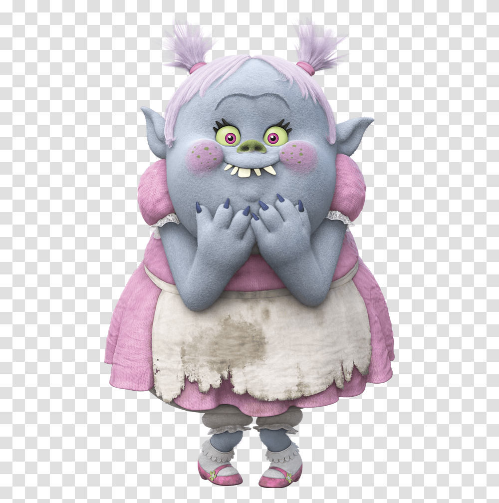 Poppy Troll Clipart Black And White Troll Girl From Trolls, Figurine, Toy, Cushion, Icing Transparent Png