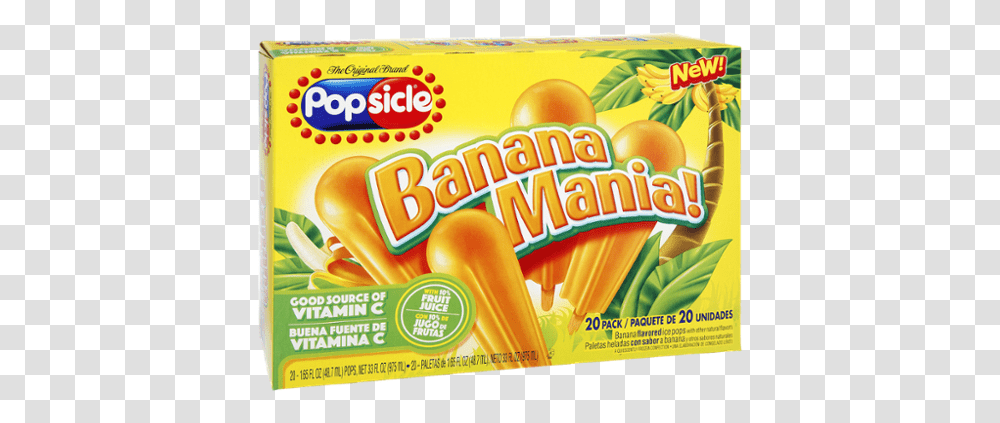 Popsicle Brand Banana Popsicles, Flyer, Poster, Paper, Advertisement Transparent Png