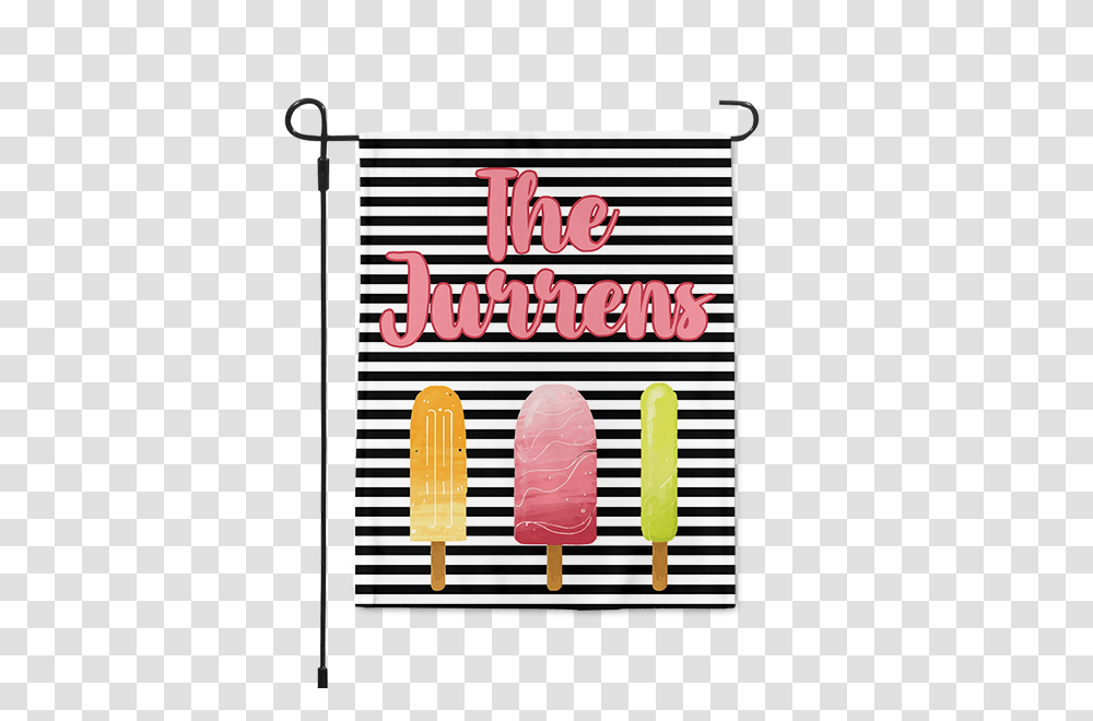 Popsicle Striped Garden Flagtitle Popsicle Striped Graphic Design, Ice Pop Transparent Png