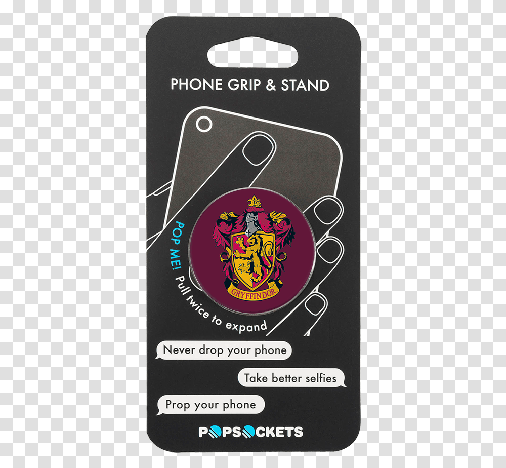 Popsocket Harry Potter Gryffindor Crest Phone Grip Pop Socket Iron Man, Mobile Phone, Electronics, Cell Phone, Logo Transparent Png