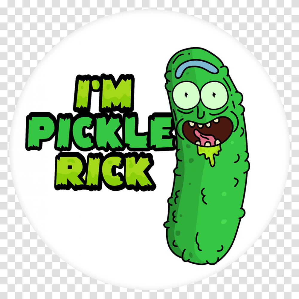 Popsocket Of Rick And Morty, Food, Relish, Plant, Pickle Transparent Png