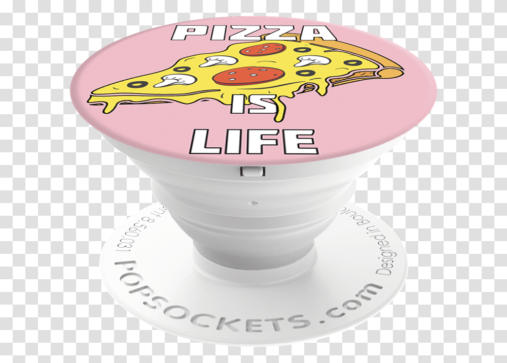 Popsocket Pizza Is Life, Dish, Meal, Food, Porcelain Transparent Png