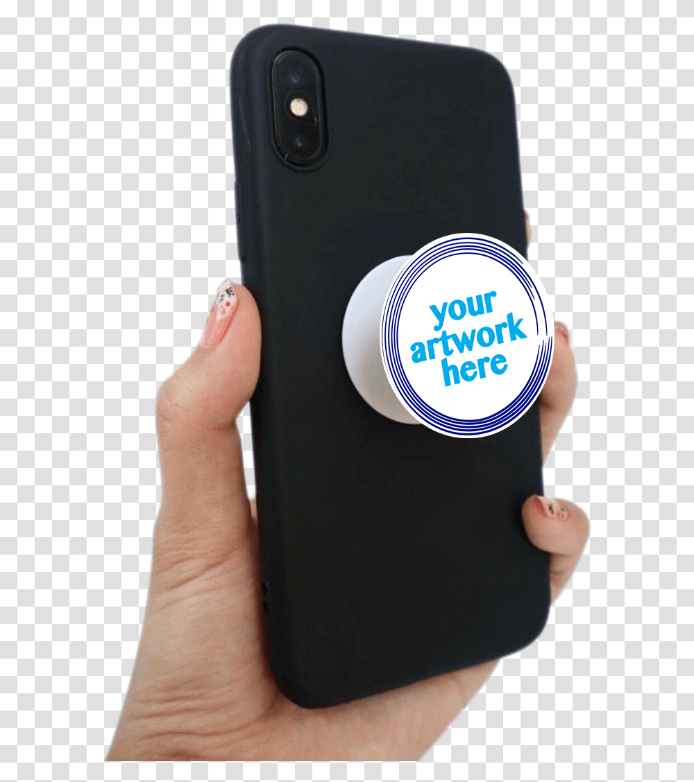 Popsocket Pop Phone Holder, Electronics, Mobile Phone, Cell Phone, Person Transparent Png