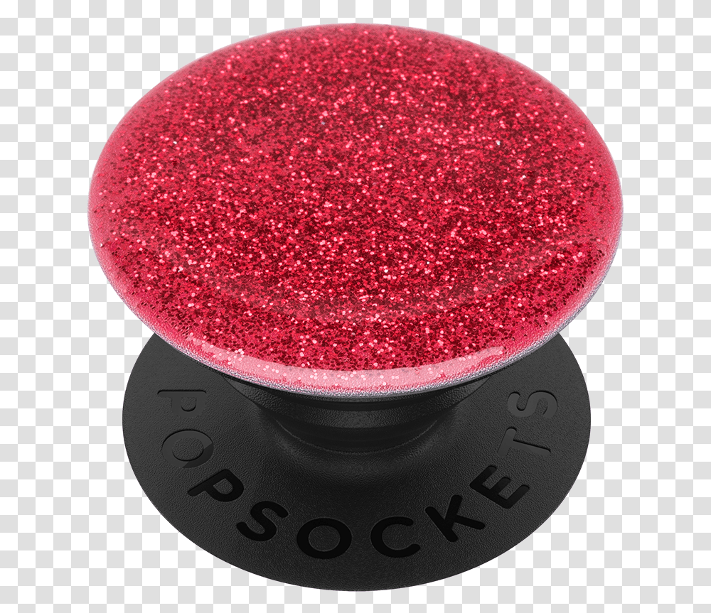 Popsockets Glitter Red Phone Grip In Black Claire, Light Transparent Png