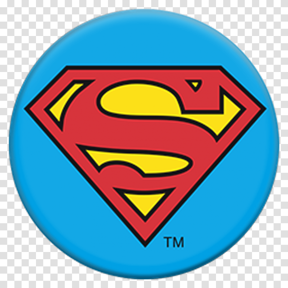 Popsockets Image Superman Logo, Symbol, Trademark, Badge, Ball Transparent Png