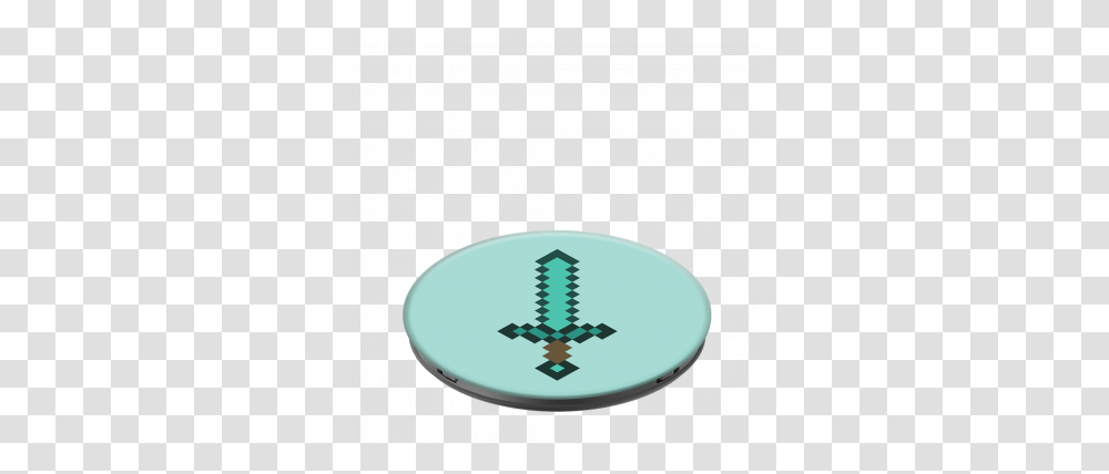 Popsockets Minecraft SwordTitle Popsockets Minecraft Circle, Frisbee, Toy, Dish, Meal Transparent Png