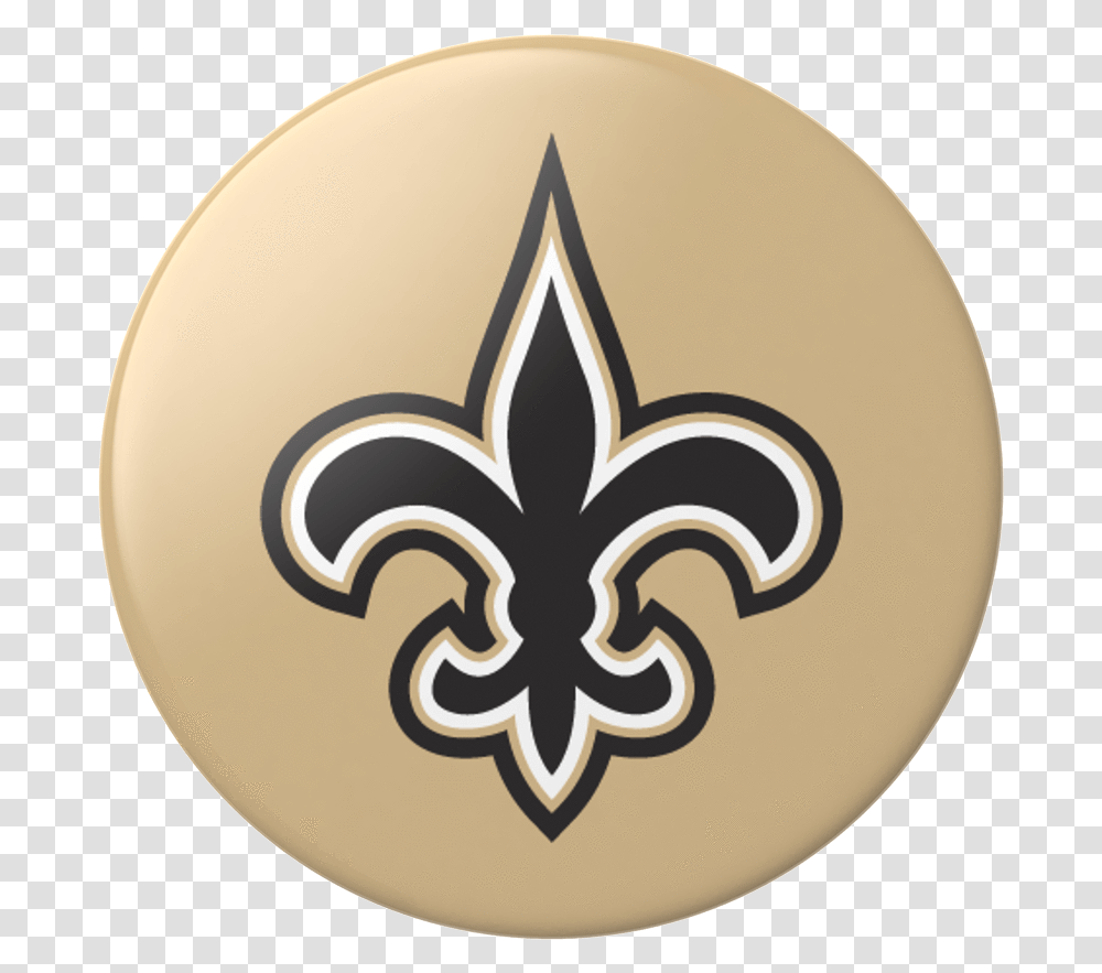 Popsockets New Orleans Saints Helmet Phone Grip In Black New Orleans Saints Game Day, Logo, Symbol, Trademark, Badge Transparent Png