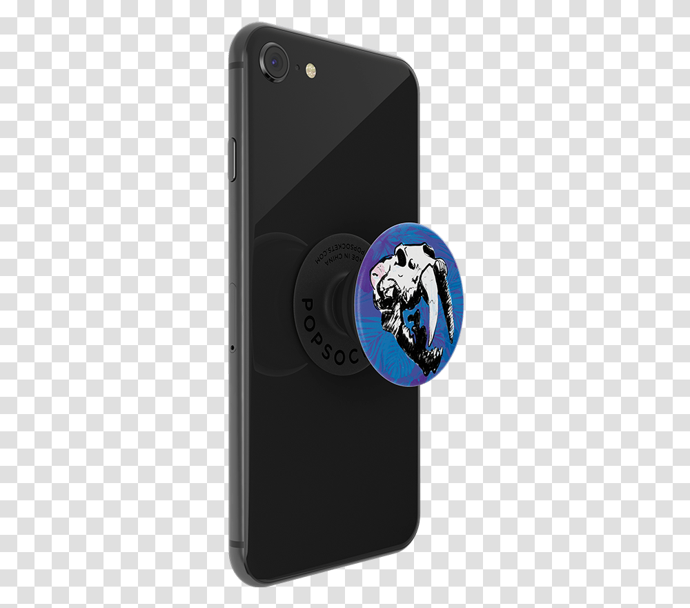 Popsockets Popgrip Sabertooth Skull Phone Grip Popsockets, Mobile Phone, Electronics, Cell Phone, Ipod Transparent Png