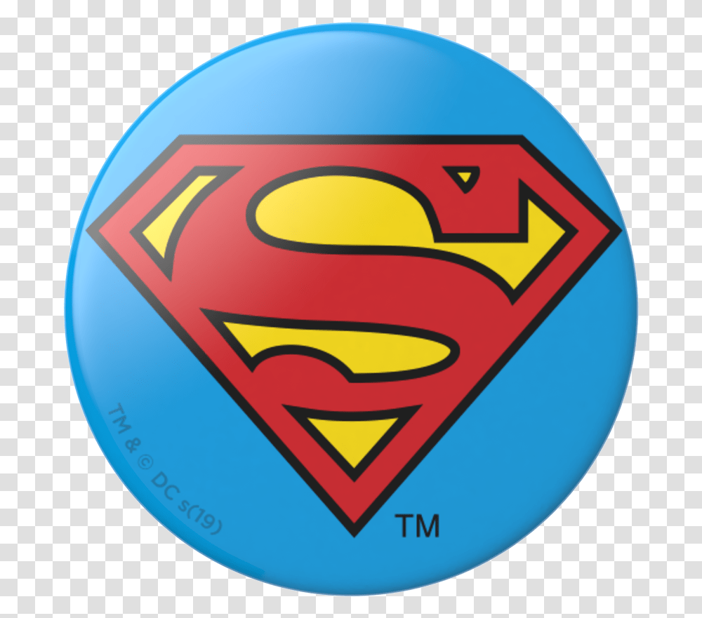 Popsockets Popgrip Superman Icon Swappable Phone Grip In Superman Symbol, Logo, Trademark, Badge, Emblem Transparent Png