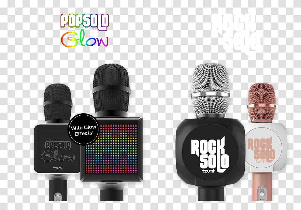 Popsolo Glow, Microphone, Electrical Device, Karaoke, Leisure Activities Transparent Png