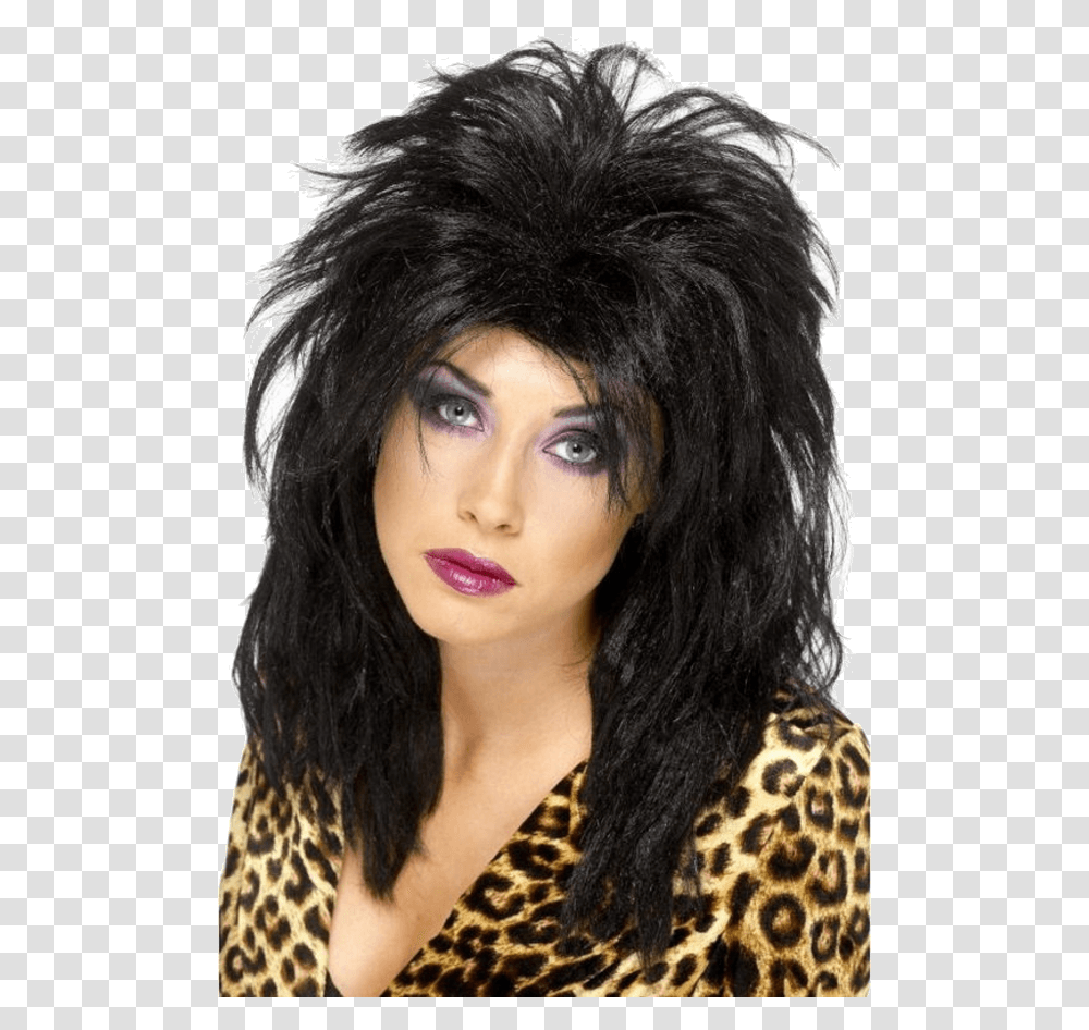 Popstar Black Wig, Hair, Black Hair, Person, Human Transparent Png