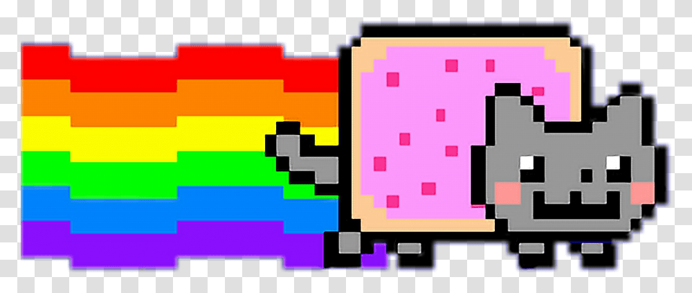 Poptart Clip Art Nyan Cat Background, Pac Man, Minecraft Transparent Png