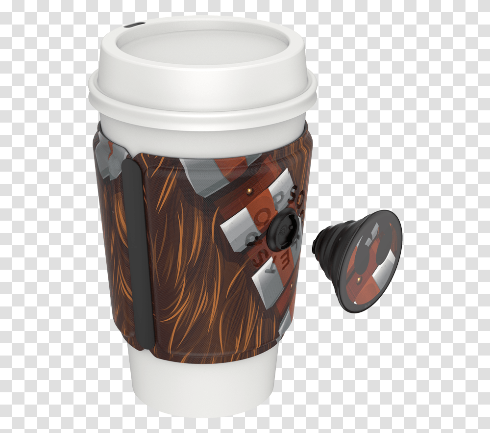 Popthirst Cup Sleeve Chewbacca Popsockets, Coffee Cup, Helmet, Clothing, Apparel Transparent Png