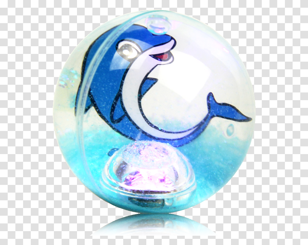 Popular 3d Dolphin Or Dolphin Plastic Card Inside Water Fish, Sphere, Crystal, Purple Transparent Png