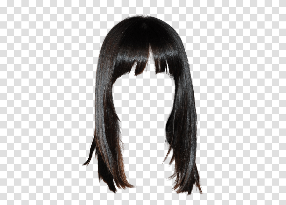 Popular And Trending Bangs Stickers, Hair, Painting, Black Hair Transparent Png