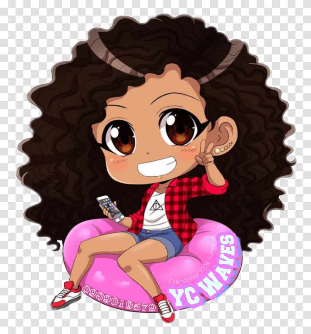 Popular And Trending Curly Stickers, Hair, Person, Female, Girl Transparent Png