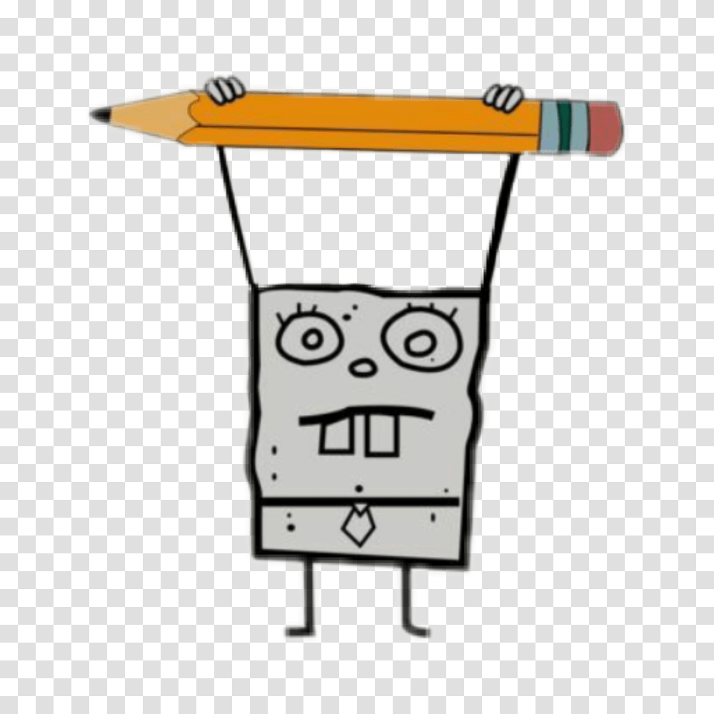 Popular And Trending Doodlebob Stickers, Electrical Device, Label Transparent Png