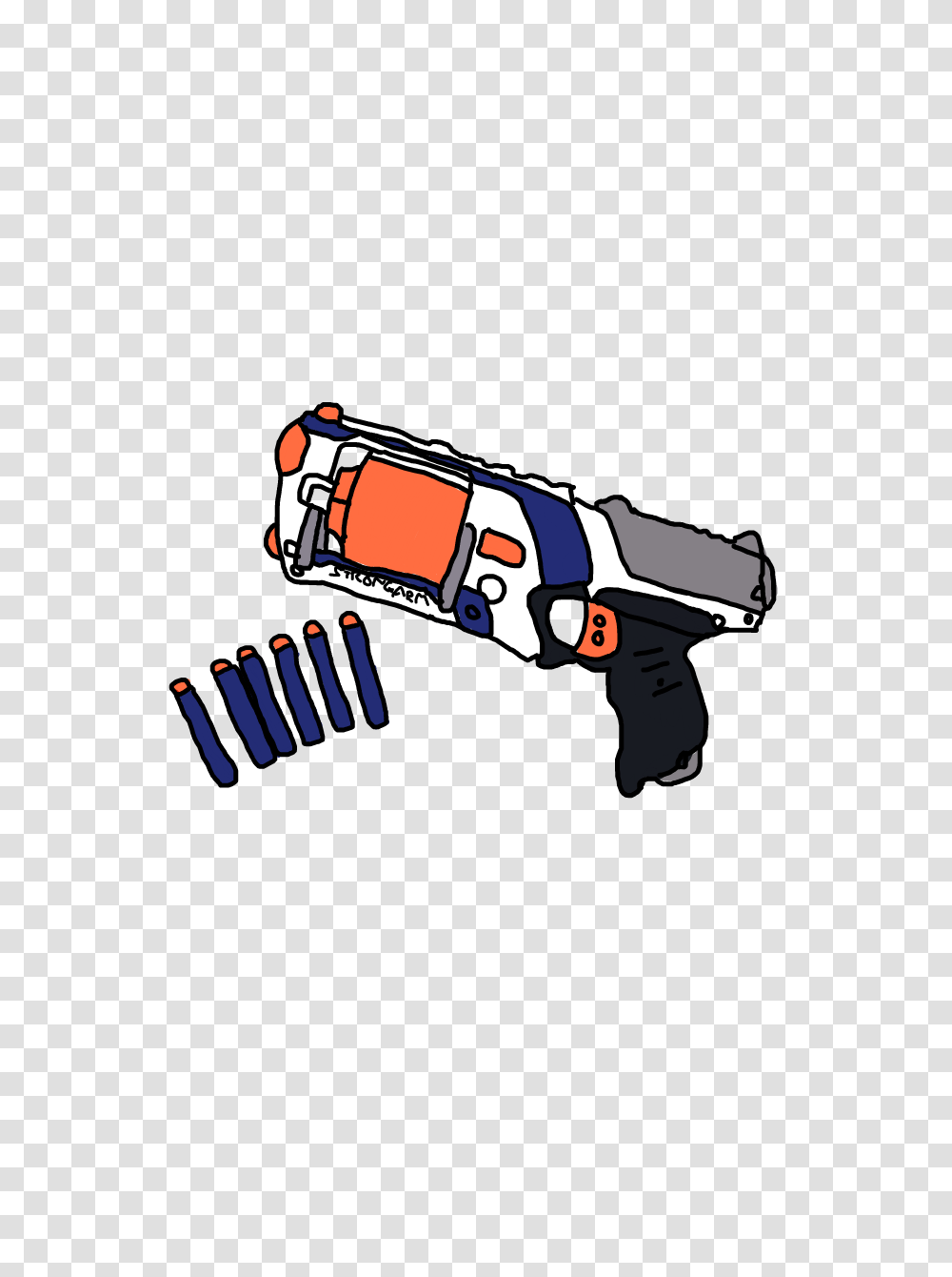 Popular And Trending Nerf Stickers, Weapon, Weaponry, Tool, Ammunition Transparent Png