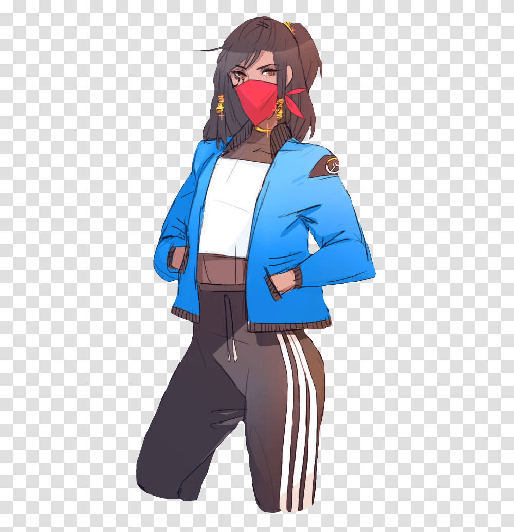 Popular And Trending Pharah Stickers, Coat, Jacket, Person Transparent Png