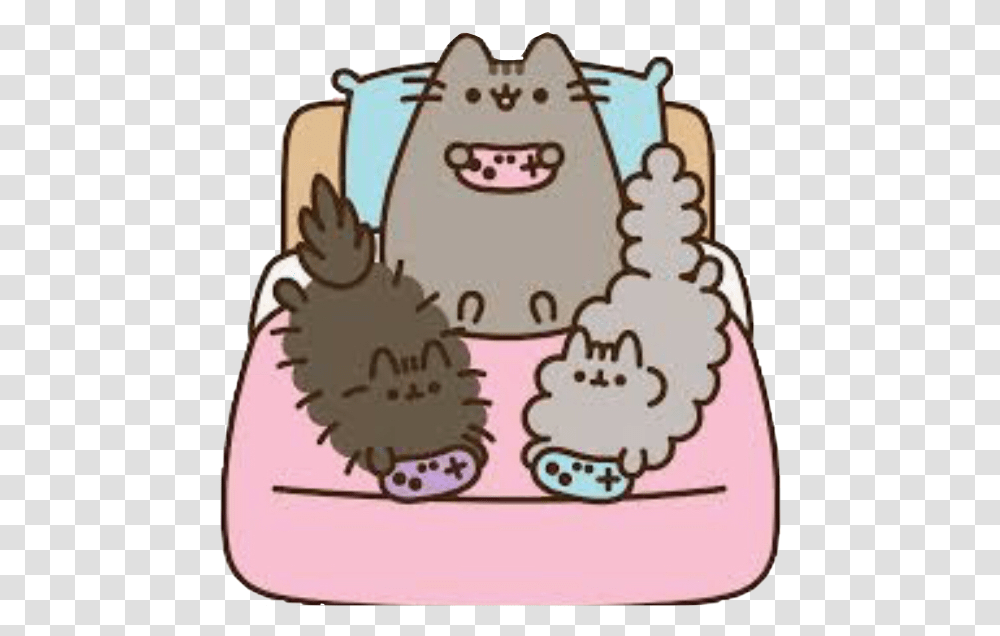 Popular And Trending Pusheen Stickers Cute Video Game Gif, Birthday Cake, Food, Animal, Mammal Transparent Png